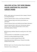 WGU D199 ACTUAL TEST PAPER PREMIUM&NewLine;SOLVED QUESTIONS FULL SOLUTION&NewLine;ALREADY PASSED