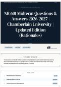 NR 601 Midterm Questions & Answers 2026&sol;2027 &vert; Chamberlain University &vert; Updated Edition &lpar;Rationales&rpar;
