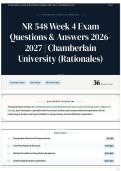 NR 548 Week 4 Exam Questions & Answers 2026&sol;2027 &vert; Chamberlain University &lpar;Rationales&rpar;