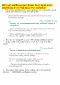 BSN 425 Wellness Quiz Exam Prep 2026-2027 Questions S Correct Answers Graded A&plus;&period;pdf&NewLine;&NewLine;