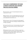 WGU D469 COMPREHENSIVE TEST BANK&NewLine;COMPLETE QUESTIONS AND ANSWERS&NewLine;PRACTICE SOLUTION VERIFIED