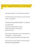 WGU D115 Advanced Pathophysiology Exam Study Guide &lpar;Latest 2026-2027&rpar; &ndash; 100 Q&As with Verified Correct Answers &lpar;Graded A&plus;&rpar;&period;pdf&NewLine;&NewLine;