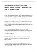 WGU D469 UPDATED ACTUAL EXAM&NewLine;QUESTIONS AND CORRECT ANSWERS FULL&NewLine;SOLUTION GRADED A&plus;
