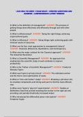 LSUS MBA 700 WEEK 1 EXAM READY - VERIFIED QUESTIONS AND ANSWERS - COMPREHENSIVE LATEST VERSION&NewLine;&NewLine;