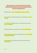 MAR 3203 EXAM 1 UCF STUDY GUIDE LATEST 2026 UPDATED &NewLine;QUESTIONS AND VERIFIED 100&percnt; SOLUTIONS &lpar;2026&sol;2027&rpar; GRADE&colon; &NewLine;A&plus;&vert;STATUS&colon; GUARANTEED PASS 
