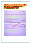 ATI RN Leadership Proctored Exam 2023&ndash;&NewLine;2&NewLine;027 &lpar;NGN&rpar; &ndash; 70 Verified Questions &&NewLine;Correct Answers Test Bank&NewLine;