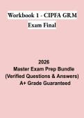 Workbook 1 &ndash; CIPFA GRM Exam Final PDF &vert; Practice Questions&comma; Study Guide & Governance Risk Management Review 2026