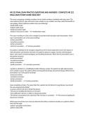 NR 222 FINAL EXAM PRACTICE QUESTIONS AND ANSWERS &vert; COMPLETE NR 222 FINAL EXAM STUDY GUIDE 2026&sol;2027