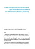 ATI RN Comprehensive Online Practice 2023 A&NewLine;Exam &lpar;2026&rpar; comprehensive questions&NewLine;and verified answers &lpar; detailed & elaborated&rpar;&NewLine;