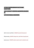 ATI RN COMPREHENSIVE EXIT EXAM&NewLine;QUESTIONS&NewLine;AND CORRECT VERIFIED ANSWERS GRADED&NewLine;A&plus;&NewLine;WITH RATIONALE ANSWERS&NewLine;