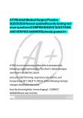 ATI RN Adult Medical Surgical Practice&NewLine;B&vert;20252026 Newest update&vert;Recently testing real&NewLine;exam questions&vert;COMPREHENSIVE QUESTIONS&NewLine;AND VERIFIED ANSWERS&vert;already graded A&plus;&NewLine;
