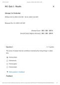 BIOL 201 &ndash; Fall 2025 Quiz 1 Solutions &lpar;Updated 2026 Edition&rpar; &bull; Human Anatomy & Physiology I &ndash; American Military University