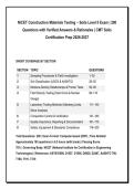 NICET Construction Materials Testing &ndash; Soils Level II Exam &vert; 200 &NewLine;Questions with Verified Answers & Rationales &vert; CMT Soils &NewLine;Certification Prep 2026-2027