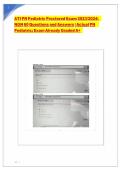 ATI PN Pediatric Proctored Exam 2023&sol;2024&colon;&NewLine;NGN 60 Questions and Answers &vert; Actual PN&NewLine;Pediatric&semi; Exam Already Graded A&plus;&NewLine;