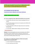 ATI PN Leadership 2023 Proctored Exam&colon; 180 Questions with&NewLine;Correct Answers and Detailed Rationales for Success&NewLine;