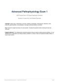 Advanced Pathophysiology Exam 1 2026 Practice Exam &vert; 60 Original Questions&comma; Answers & Detailed Rationales