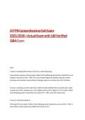 ATI PN Comprehensive Exit Exam&NewLine;2&NewLine;025&sol;2026 &vert; Actual Exam with 180 Verified&NewLine;Q&A Exam&NewLine;