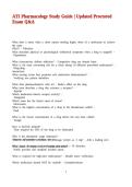 ATI Pharmacology Study Guide &vert; Updated Proctored&NewLine;Exam Q&A&NewLine;