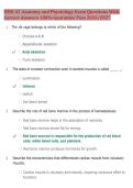 HESI A2 Anatomy and Physiology Exam Questions With &NewLine;Correct Answers 100&percnt; Guarantee Pass 2026&sol;2027