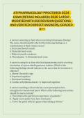 ATI PHARMACOLOGY PROCTORED 2024&NewLine;EXAM &lpar;RETAKE INCLUDED&rpar; 2026 LATEST&NewLine;MODIFIED WITH 250 REVISION QUESTIONS&NewLine;AND VERIFIED CORRECT ANSWERS&sol;GRADED&NewLine;A&plus;&plus;&NewLine;