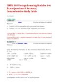 CHEM 103 Portage Learning Modules 1&ndash;6 &vert; Comprehensive Study Guide 2027&sol;2028