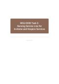 WGU D030 TASK 2&colon; NURSING SERVICE LINE FOR IN-HOME AND HOSPICE SERVICES &vert; 2026 UPDATED &vert; WITH COMPLETE SOLUTIONS&period;