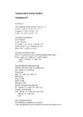 C&EE C185 &ndash; Transportation Systems Analysis Assignment 2 &lpar;Fully Worked A&plus; Solutions&rpar; &bull; UCLA &ndash; 2026 Edition