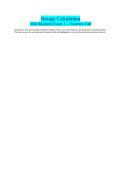 Dosage Calculation&NewLine;2026 Blueprint Exam 1 &mdash; Summer&ndash;Fall&NewLine;&NewLine;