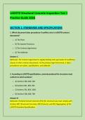 LADOTD Structural Concrete Inspection Test 1 &NewLine;Practice Guide 2026