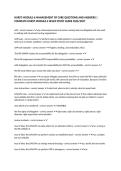 HURST MODULE 6 MANAGEMENT OF CARE QUESTIONS AND ANSWERS &vert; COMPLETE HURST MODULE 6 NCLEX STUDY GUIDE 2026&sol;2027