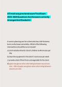 ATI med surg proctored exam Final Exam&NewLine;2&NewLine;025- 2026 Questions And Answers correctly&NewLine;Arranged And Graded A&plus;&NewLine;