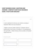 HURST READINESS EXAM 1 QUESTIONS AND ANSWERS &vert; COMPLETE HURST NCLEX READINESS EXAM 1 STUDY GUIDE 2026&sol;2027