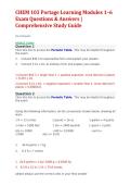 CHEM 103 Portage Learning Modules 1&ndash;6 &vert; Comprehensive Study Guide 2027&sol;2028