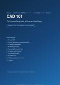  CAD 101 Study Guide PDF &ndash; Computer-Aided Design Basics&comma; 2D & 3D Modeling Notes with Practice Answers &vert;&NewLine;Engineering Printable