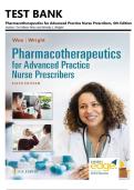 Pharmacotherapeutics for Advanced Practice Nurse Prescribers Test Bank &vert; All Chapters &vert; Teri Moser Woo & Wendy L&period; Wright