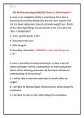 ATI RN Pharmacology 2026&sol;2027 Exam &vert;&vert; New Version&excl;&excl;&excl;