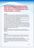 AHIP 2027 Medicare Certification Exam Study Guide &vert; Complete Practice Question Bank with Answers and Rationales &vert; Latest Updated Edition &ndash; Graded A&plus;