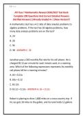 ATI Teas 7 Mathematics Newest 2026&sol;2027 Test Bank &NewLine;Complete 200 Questions And Correct Detailed Answers &NewLine;&lpar;Verified Answers&rpar; &vert;Already Graded A&plus; &vert;&vert;New Version&excl;&excl;&excl;