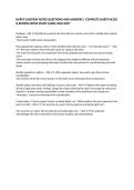HURST Q REVIEW NOTES QUESTIONS AND ANSWERS &vert; COMPLETE HURST NCLEX Q REVIEW NOTES STUDY GUIDE 2026&sol;2027