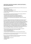 HURST REVIEW 2 QUESTIONS AND ANSWERS &vert; COMPLETE HURST REVIEW 2 NCLEX STUDY GUIDE 2026&sol;2027