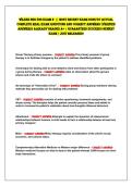 WILKES NSG 526 Exam 2 &vert;&vert; mOST RECENT Exam 2026&sol;27 aCTUaL&NewLine;COmPLETE REaL Exam QUESTIONS aND CORRECT aNSWERS &lpar;VERIFIED&NewLine;aNSWERS&rpar; aLREaDY GRaDED a&plus; &vert; GUaRaNTEED SUCCESS&excl;&excl; NEWEST&NewLine;Exam &vert; JUST RELEaSED&excl; 