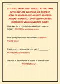 ATT TEST 2 EXAM LATEST 2026&sol;2027 ACTUAL EXAM &NewLine;WITH COMPLETE QUESTIONS AND CORRECT &NewLine;DETAILED ANSWERS &lpar;100&percnt; VERIFIED ANSWERS&rpar; &NewLine;&vert;ALREADY GRADED A&plus;&vert; &vert;&vert;PROFESSOR VERIFIED&vert;&vert; &NewLine;&vert;&vert;BRAND NEW VERSION&vert;&vert;VERIFIED EXAM&excl;&excl;&excl; 