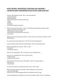 HURST REVIEW&colon; ORTHOPEDICS QUESTIONS AND ANSWERS &vert; COMPLETE HURST ORTHOPEDICS NCLEX STUDY GUIDE 2026&sol;2027