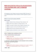 BIOD 210 Genetics Final Exam Questions and Answers &lpar;2026 &sol; 2027&rpar; &lpar;Verified Answers&rpar;