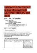 2026&sol;2027 S-Tier Tasmania Cheer Safety & Risk Management Test Bank &vert; 22&plus; Elite Q&A &vert; IASF&comma; SIA & Civil Liability Mastery