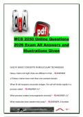 MCB 2050 Online Exam &vert; 350&plus; Practice Questions and Answers &vert; Molecular Biology Techniques&comma; PCR&comma; Gene Expression&comma; Western Blot&comma; Cell Cycle & Signal Transduction