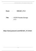 HCSP-Presales-Storage V1&period;0 H25-621&lowbar;V1&period;0 PDF Study Guide