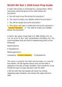 NCLEX RN Test 1 2026 Exam Prep Guide
