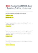 BICSI Practice Test RETAKE Exam &ndash; Questions & Correct Answers Study Guide
