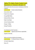 Alpha Phi Alpha Study Guide Exam Questions & Answers &lpar;Grade A&plus;&rpar;&period;docx&NewLine;&NewLine;